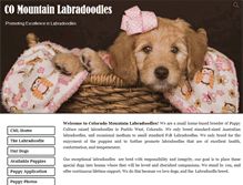 Tablet Screenshot of coloradomountainlabradoodles.com